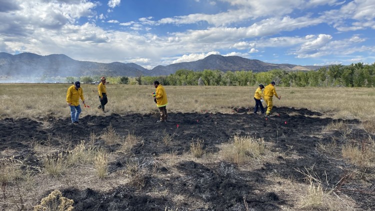 Wildland fire investigator students train at Bear Creek Lake Park