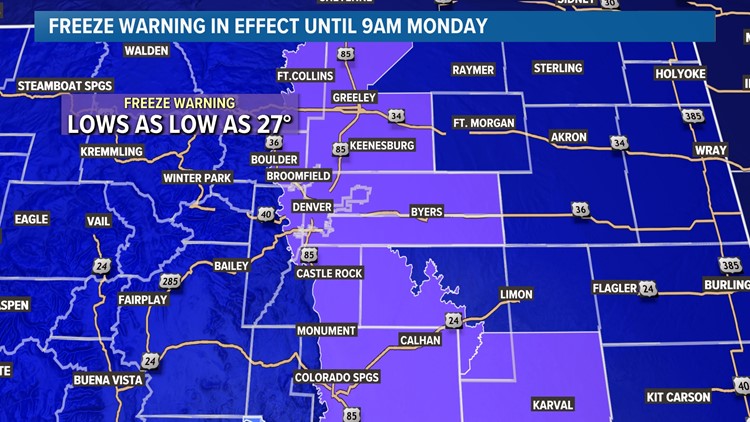Protect your plants: Freeze Warning issued for Denver metro area