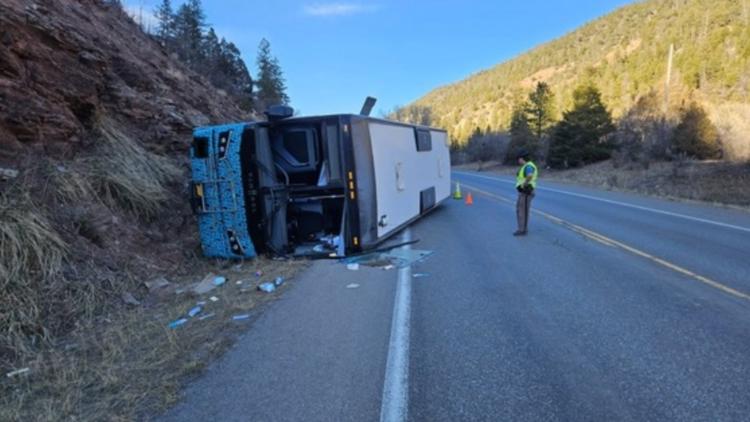 Driver injured in Bustang crash in southwest Colorado