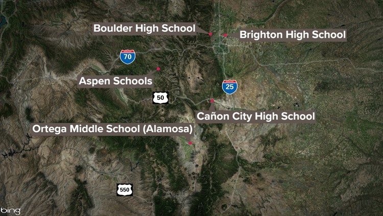 Polisi menempatkan beberapa sekolah Colorado pada hari Rabu