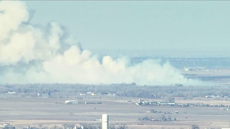 Controlled burn creates large smoke plume in Weld County