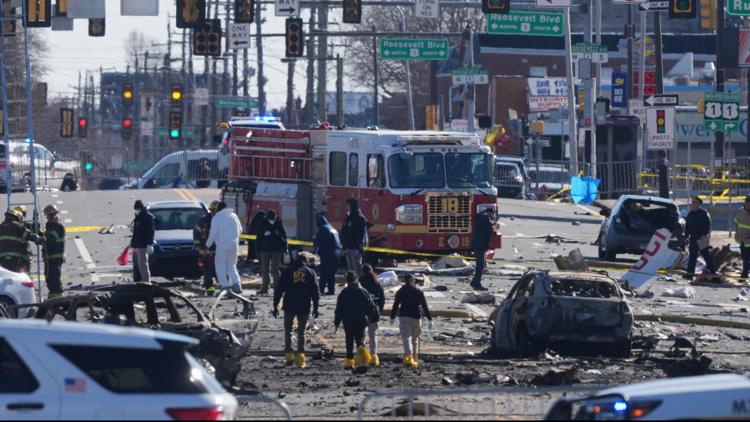 Mayor says 5 injured in fatal Philadelphia plane crash remain hospitalized, 3 in critical condition