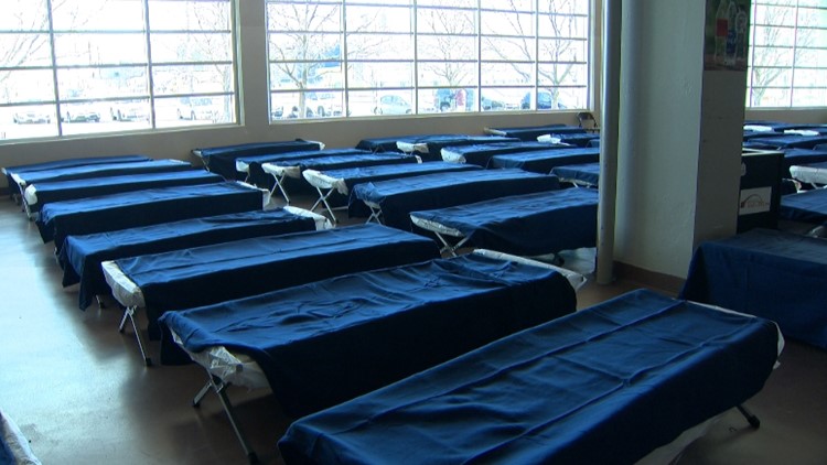 Coliseum's 24-hour warming shelter reaches capacity, 2 shelters still accepting people
