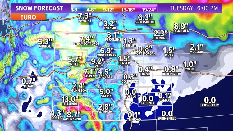 More Denver snow Monday: What you need to know