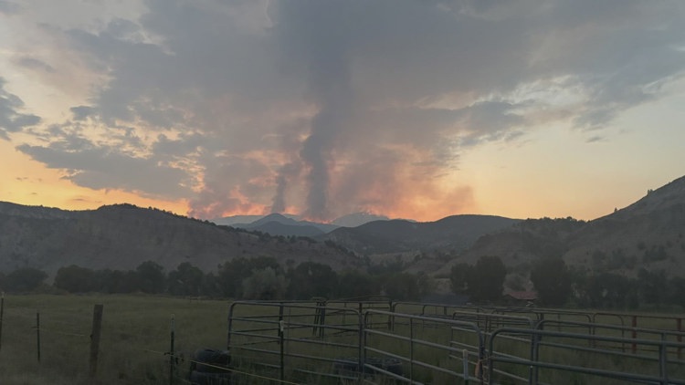 Colorado couple watches and waits as growing Derby Fire burns near their home