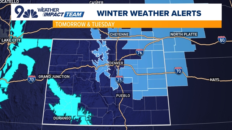 Mountains, plains expecting heavy snow, high wind and tough travel by Tuesday