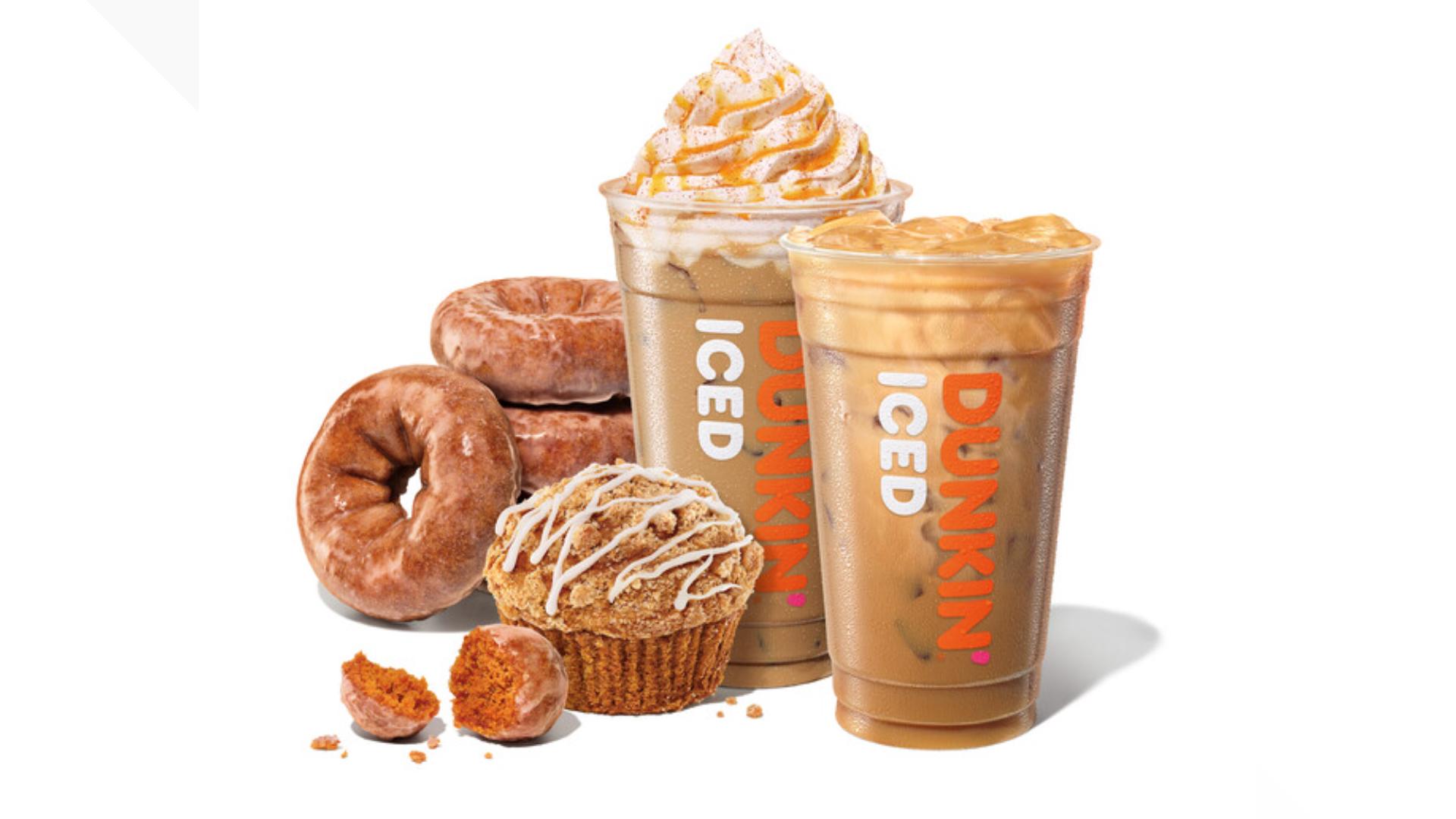 Dunkin Donuts has fall feels with new autumn, pumpkin spice menu