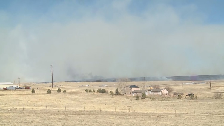 Evacuations issued as crews battle grass fire in Colorado Springs