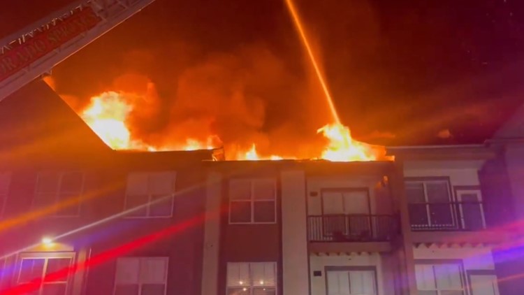 Lightning sparked fire that displaced 64 from apartment complex