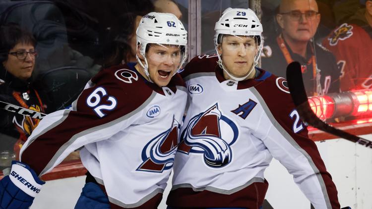 Makar hits milestone as Avalanche down Flames 4-2