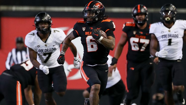 Martinez runs for 3 TDs; Oregon State beats Colorado 42-9