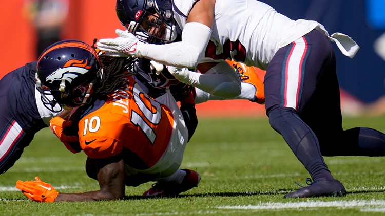 Broncos notes: Jerry Jeudy and Pat Surtain suffer injuries