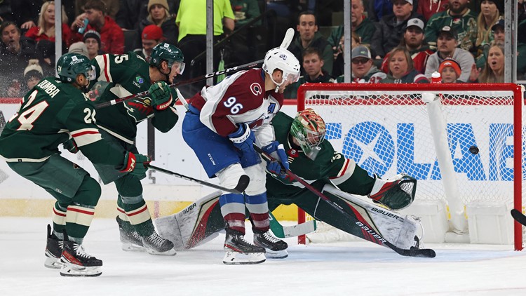 Avs keep goalie-challenged Wild winless in 6-3 victory