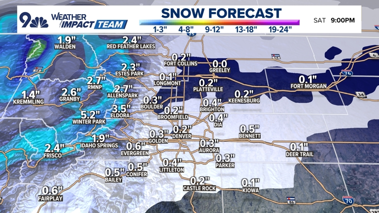 Sunshine, 60s Friday ahead of colder weekend with chance for light snow