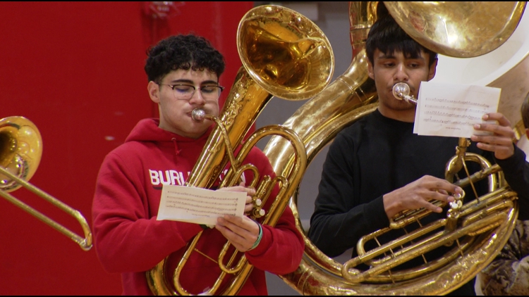 Colorado marching band gears up for National Western Stock Show parade