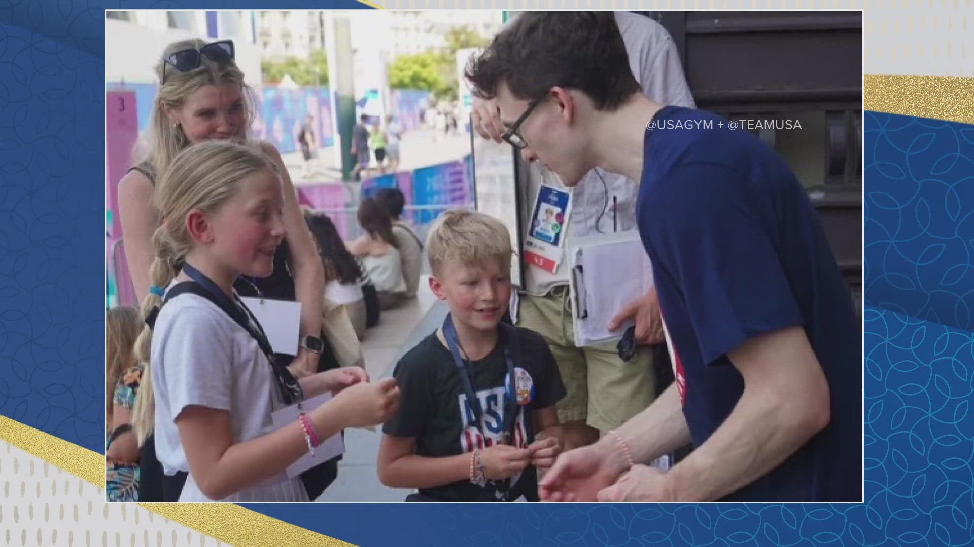 7-year-old Porter Fox has the same rare eye condition as Nedoroscik, and they got a chance to talk about it face-to-face.