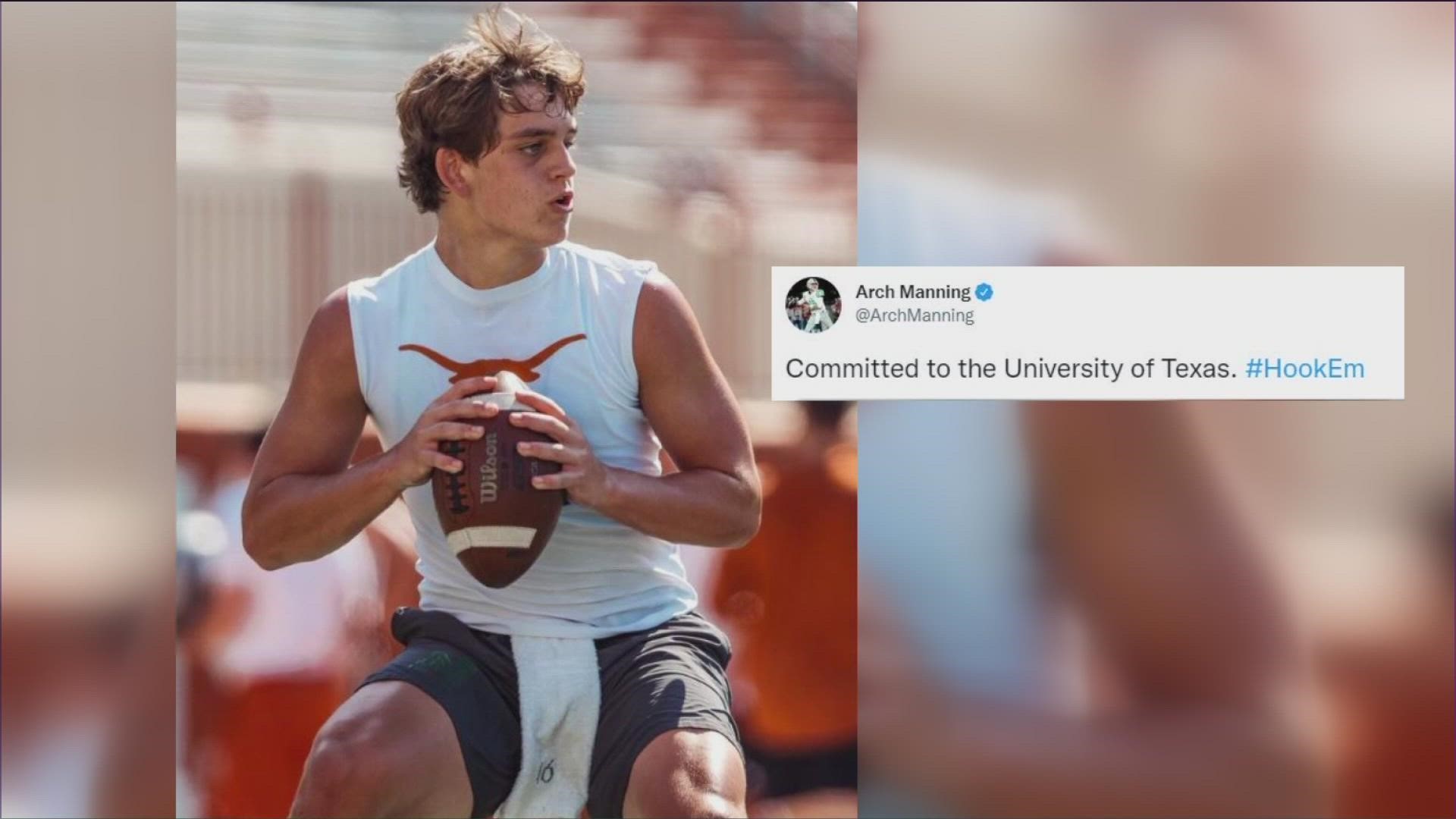 The recruiting database 247 has only given three quarterbacks perfect 1,000 rankings and Arch is one of those players.