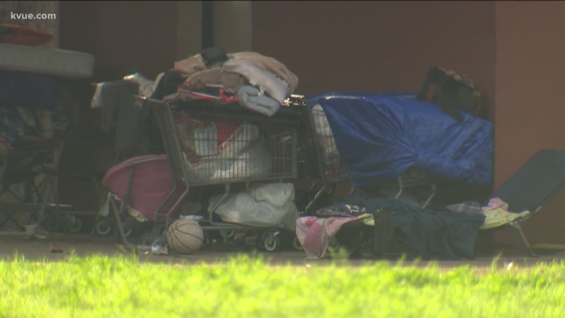 Tents, shopping carts and mattresses have become a common sight at Gillis Park in South Austin.