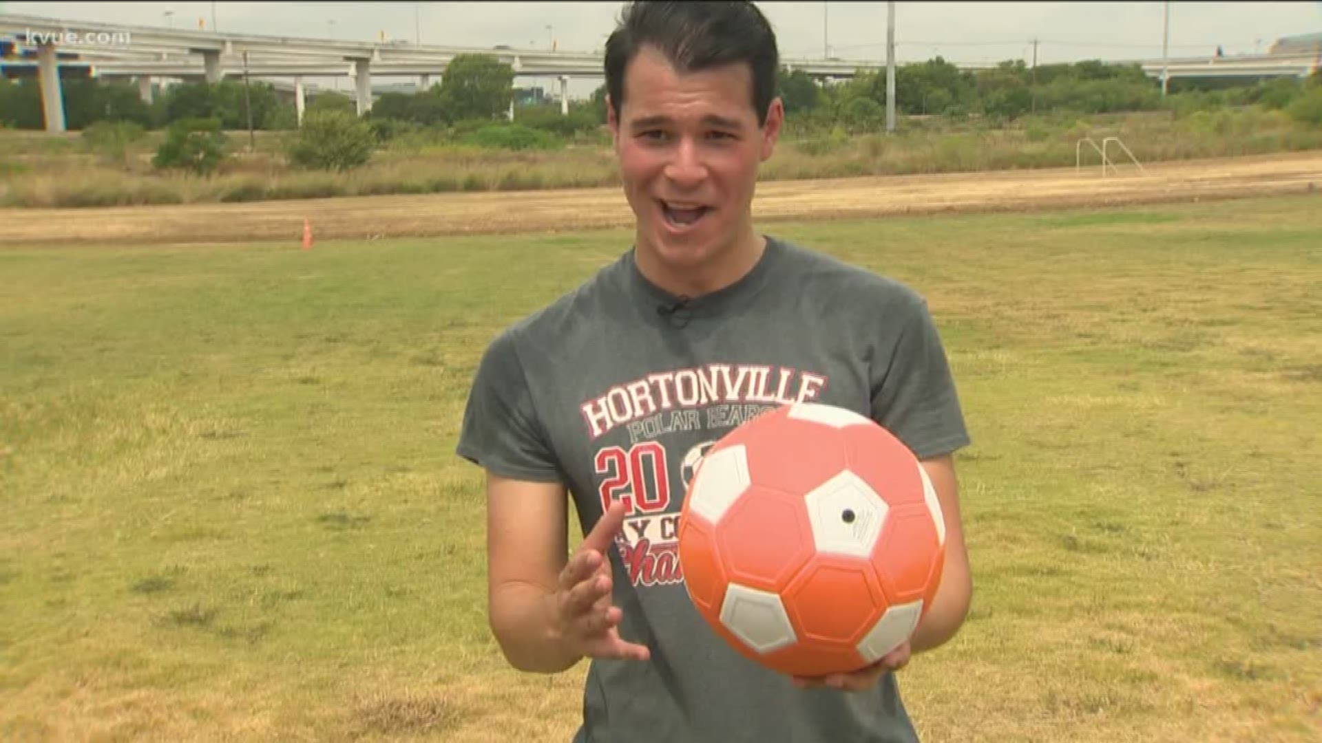 One item promises to let you kick like a pro and learn to curve that ball in no time.