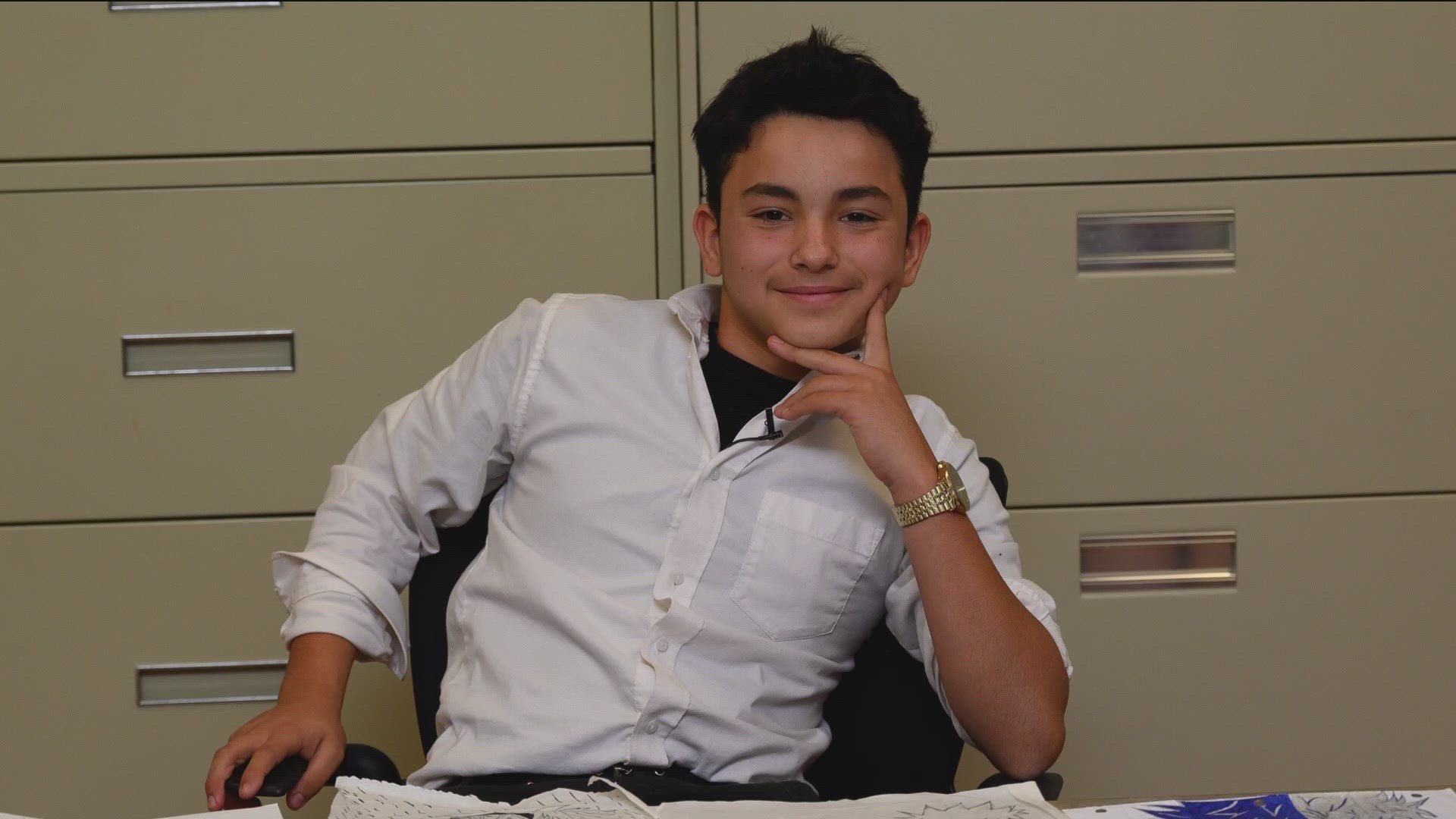 Young boy in Texas foster care creates beautiful drawings while waiting