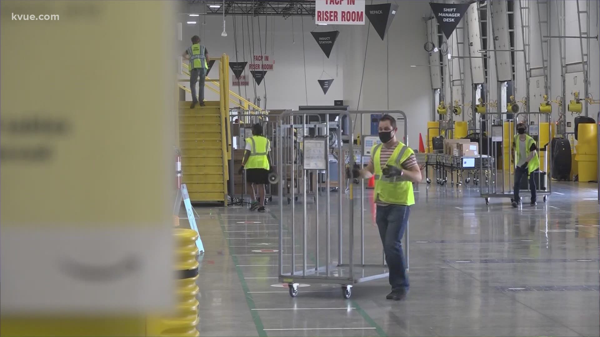 Amazon facilities have been popping up across Central Texas. The company is looking to hire 1,700 people in the Austin metro area.