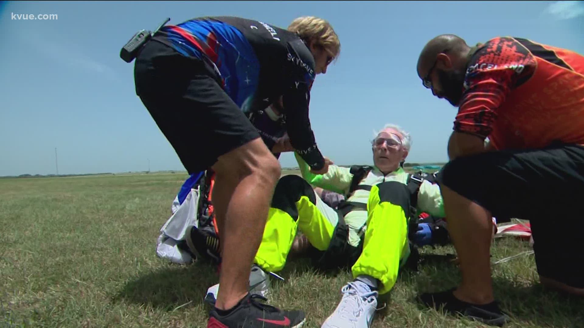 One Central Texas man did something no one else in the world his age has ever done. It was a high-flying way to celebrate.