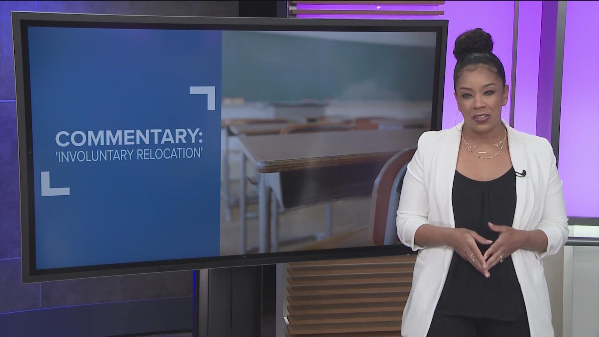 KVUE's Ashley Goudeau shares a commentary on a group of Texas educators that sought to call the transport of enslaved people to the U.S. "involuntary relocation."