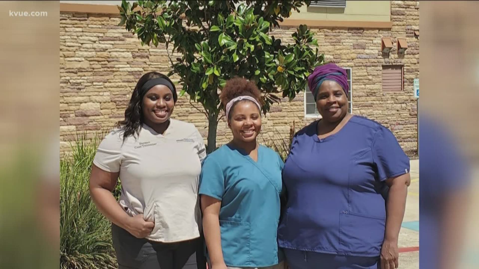 Hannah Rucker introduces us to three nurses who are living in a hotel, hoping to protect their loved ones.