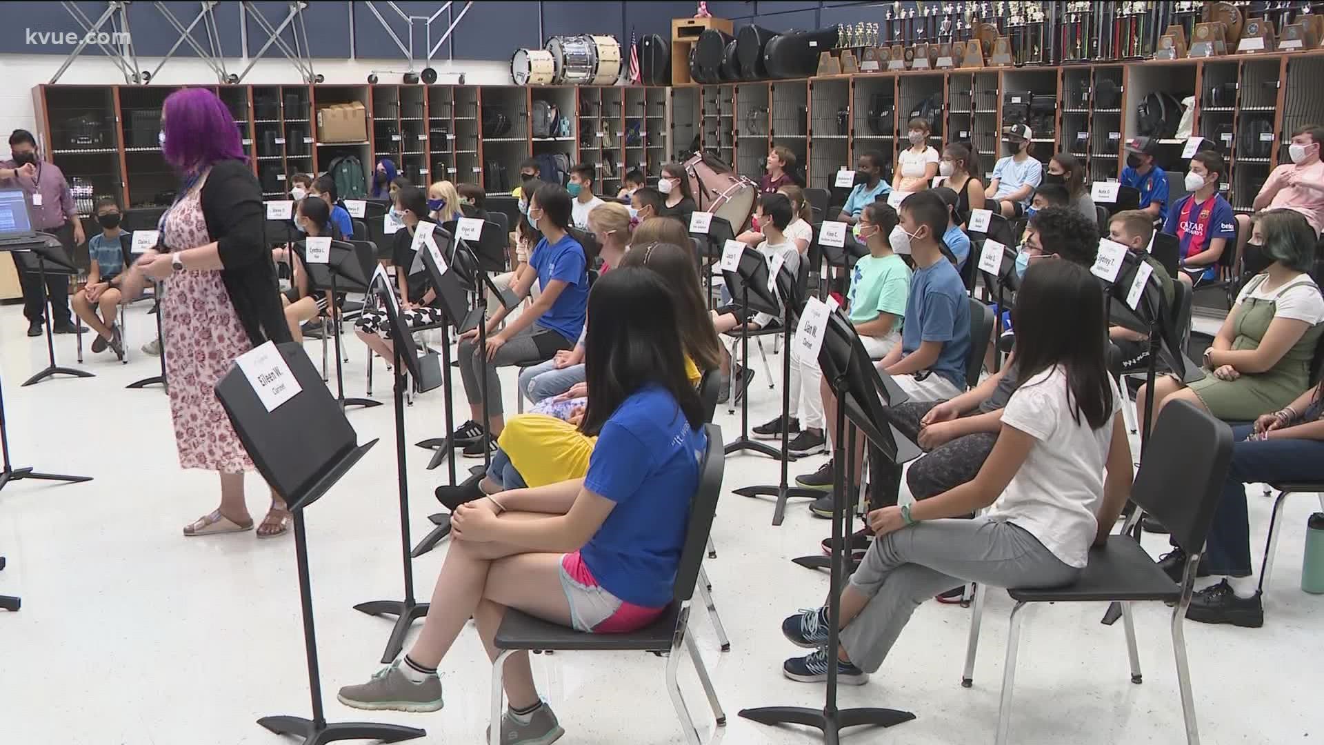 Round Rock ISD announced masks would be temporarily required on campuses on Aug. 17.