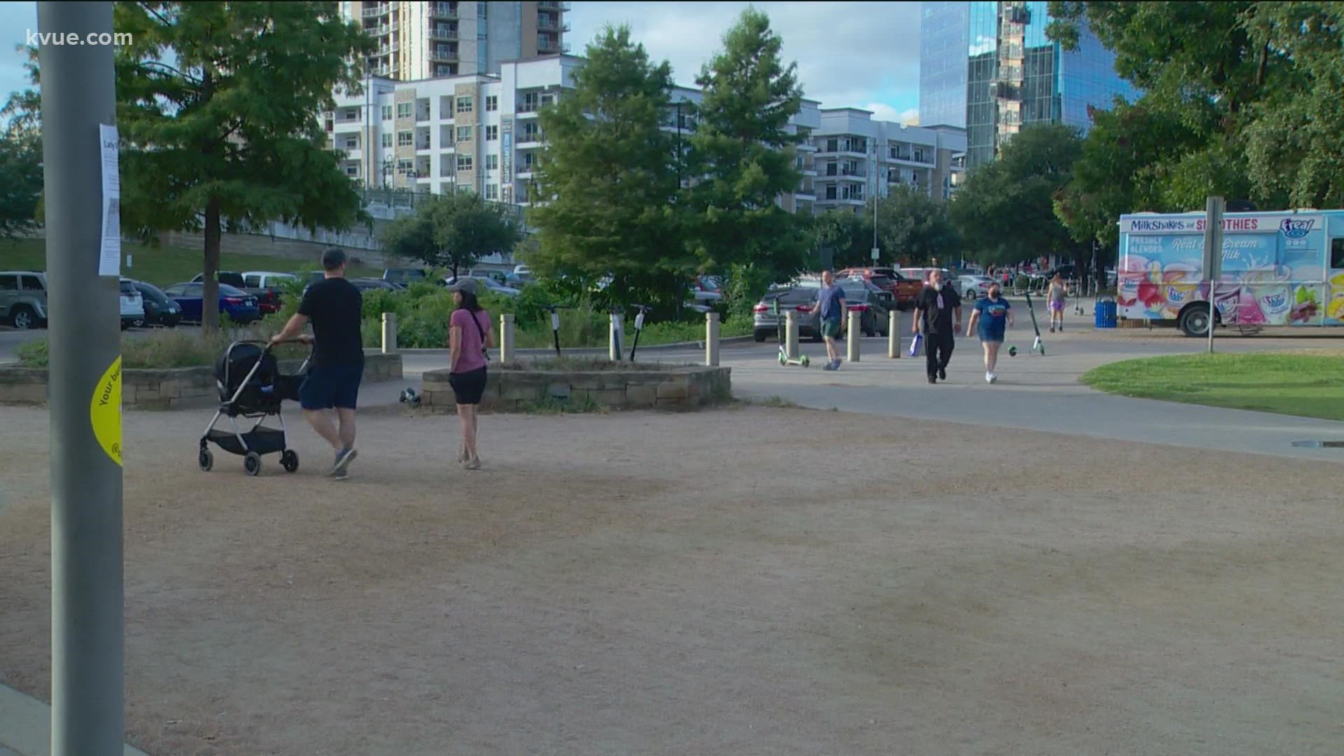 Parking lots at some of Austin’s popular downtown parks are filling up with people who aren’t always using the parks.
