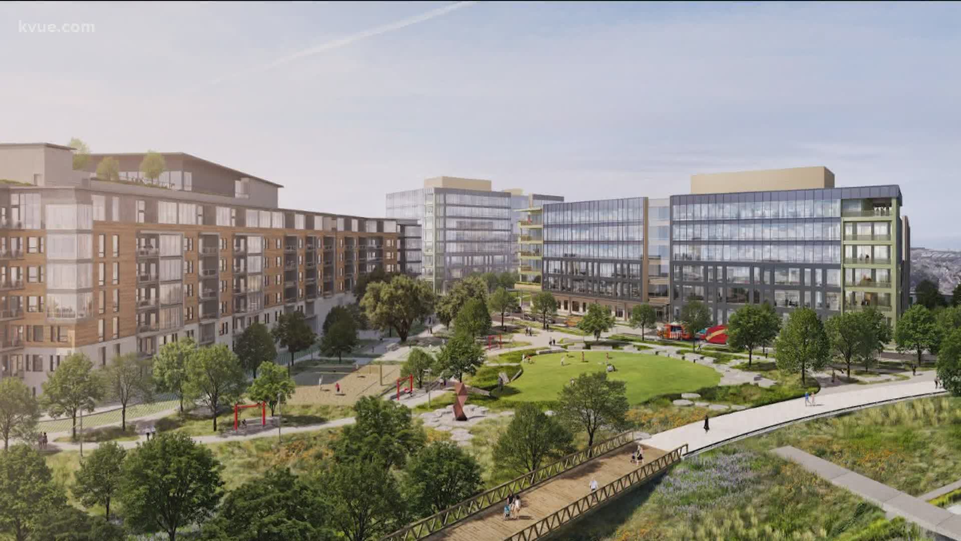 We're getting a first look at what part of a massive development planned for East Riverside Drive in southeast Austin will look like.