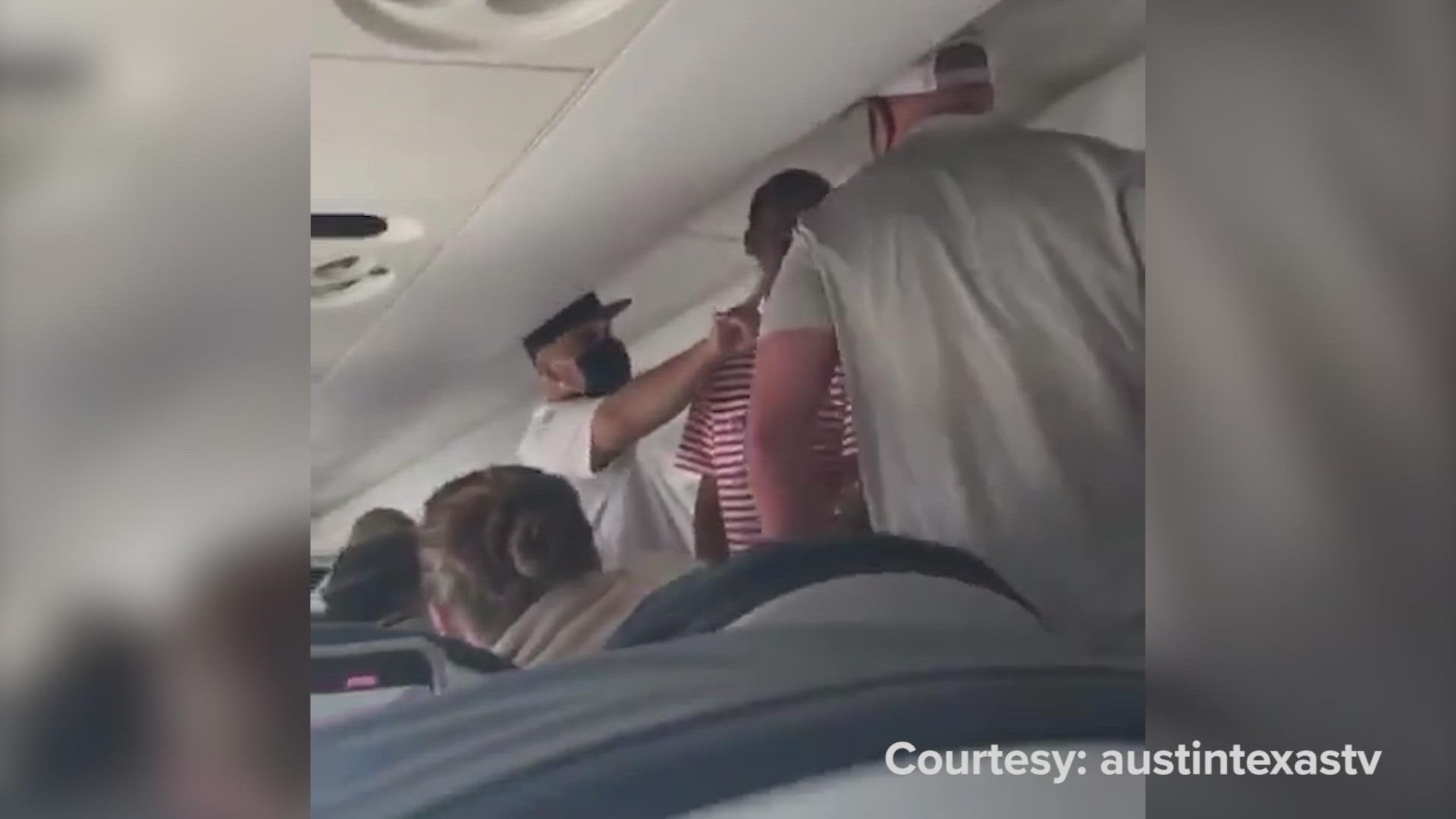 The fight reportedly broke out after a dispute over a reclined seat.