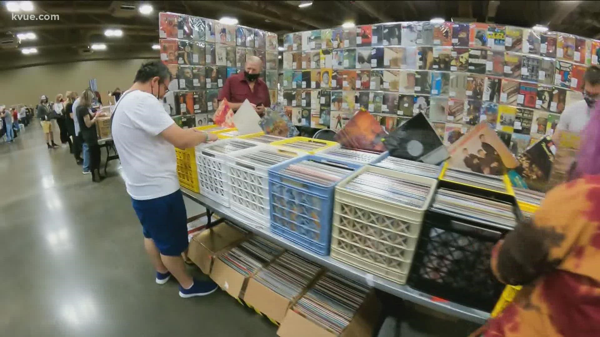 Record collectors and music lovers from all over the country are in Austin this weekend to hunt for vinyl.