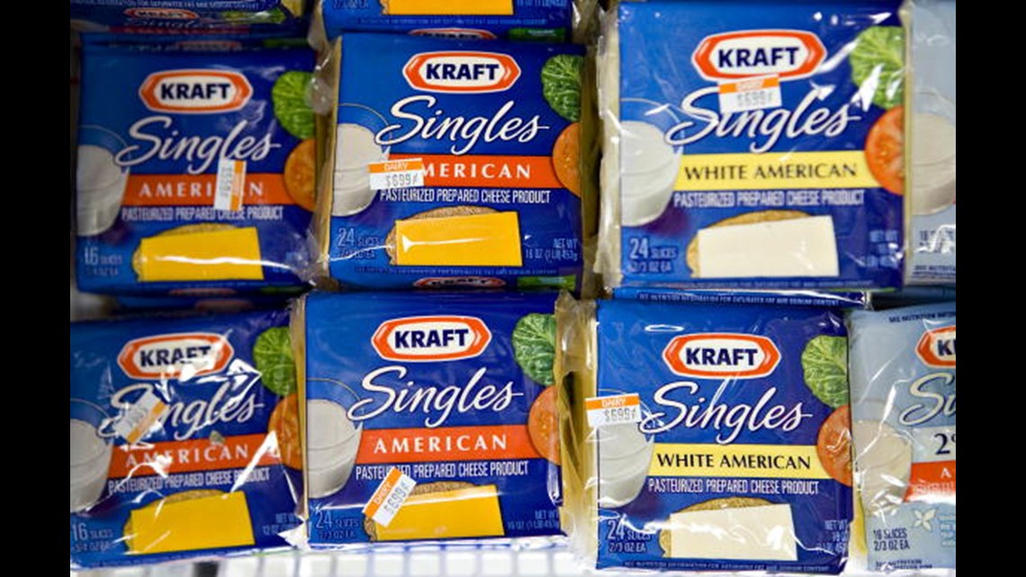 Recall issued for Kraft singles cheese slices over plastic films