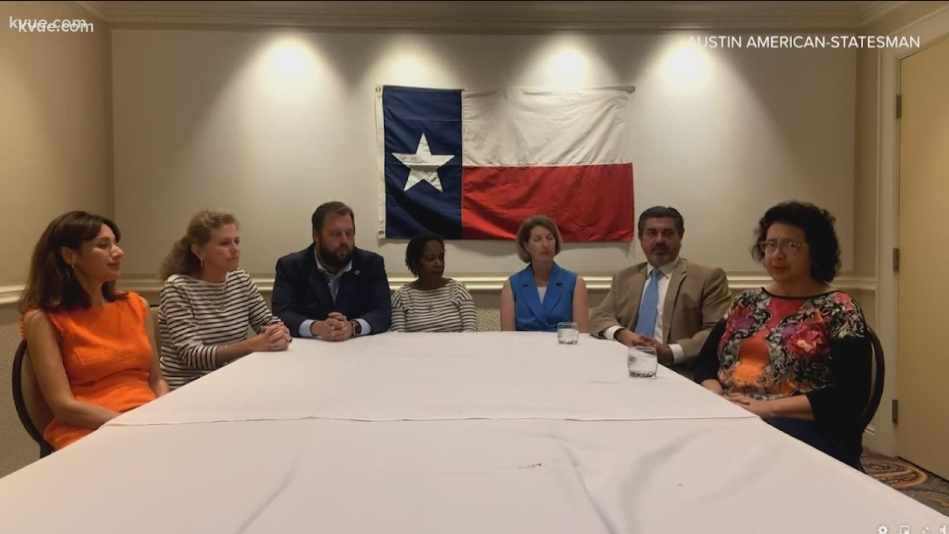 The lawmakers spoke about their ongoing fight against voting legislation in Texas. Meanwhile, six have tested positive for COVID-19.