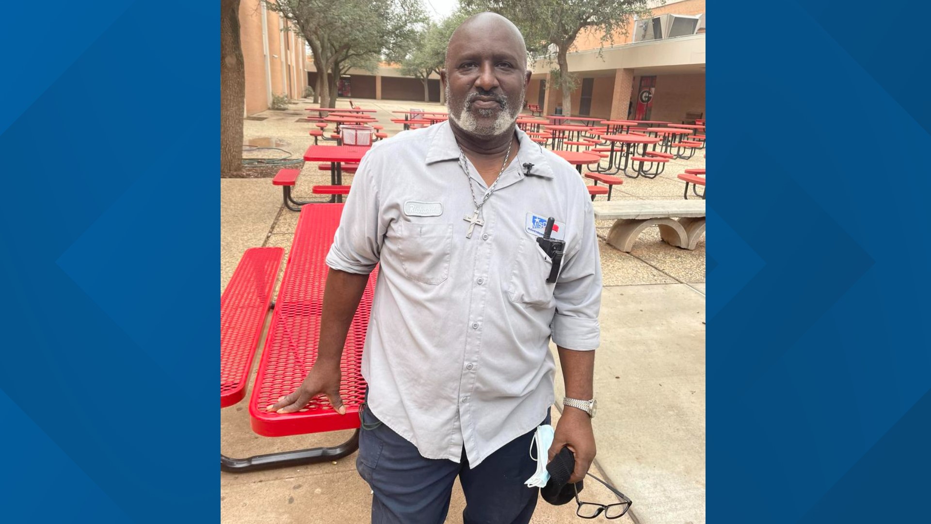 Richard Green has been the custodian at Goddard Junior High for 15 years, but in the last seven years he's sung "Happy Birthday" to every student during lunchtime.