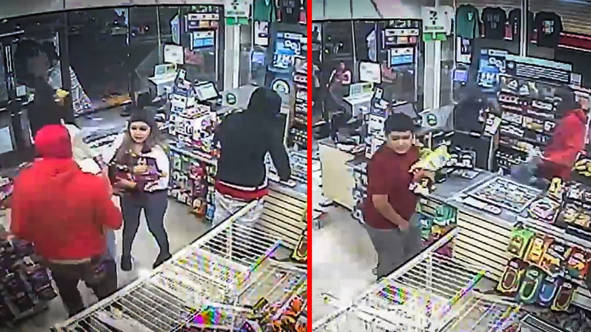 Sacramento County Sheriff's officials say they need help identifying dozens of suspects who broke off from a nearby sideshow to loot the convenience store.