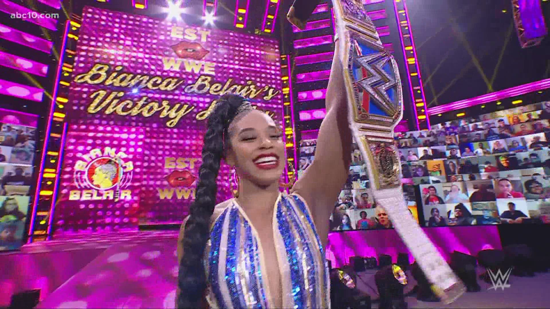 Bianca Belair shares how it feels to have made history as one of the first Black women to main event on WWE's Wrestlemania.