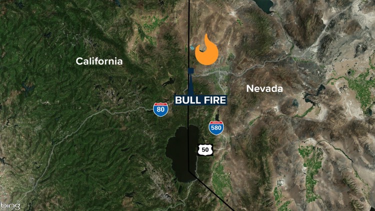 Bull Fire in Washoe County | Updates and Maps