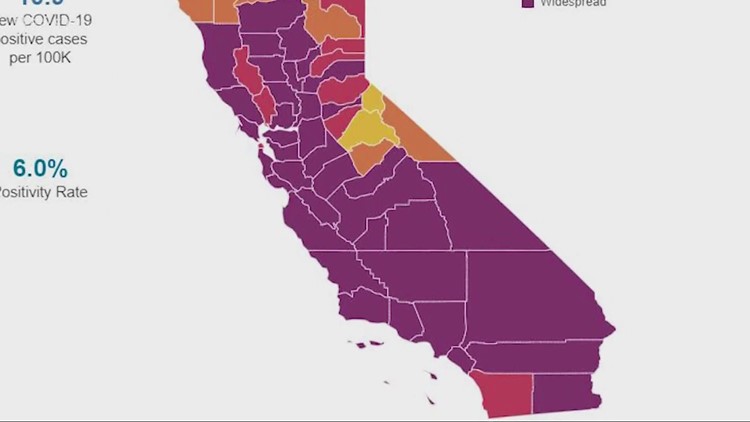 California Launches Color Coded Coronavirus Plan Some Business Allowed To Reopen 10tv Com