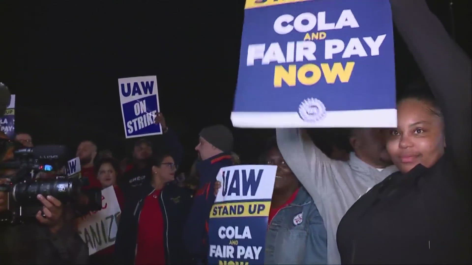 The strike is far different from those during previous UAW negotiations. Instead of going after one company, the union, is striking at all three.