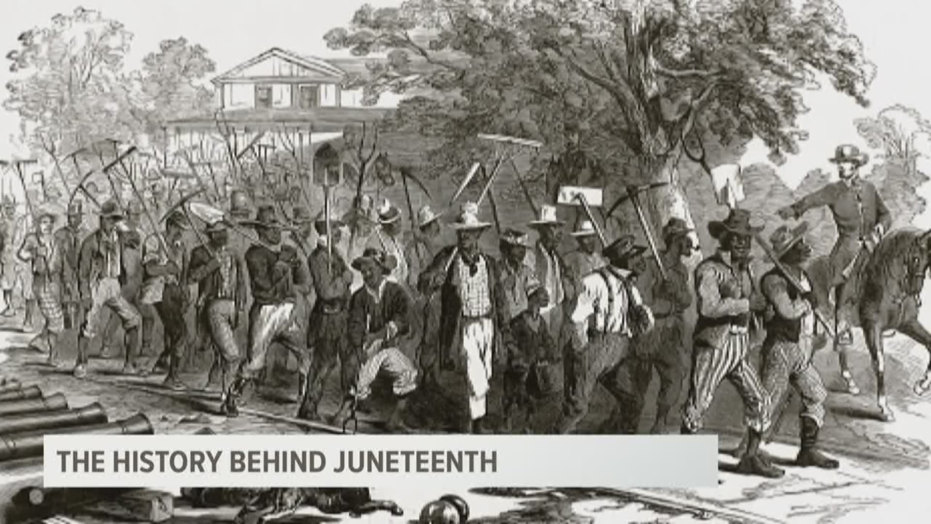 Juneteenth commemorates the day slaves in Texas found out they had been freed by the Emancipation Proclamation.