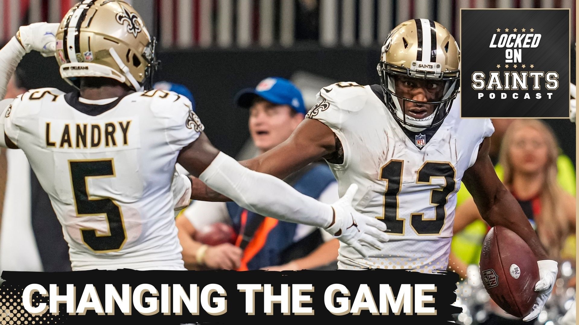 New Orleans Saints wide receivers accounted for the biggest moments during the team's fourth-quarter comeback.