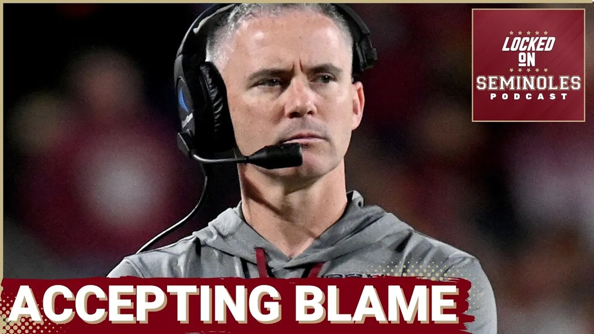 Florida State’s Mike Norvell took responsibility for the Noles’ poor performance against Georgia Tech.