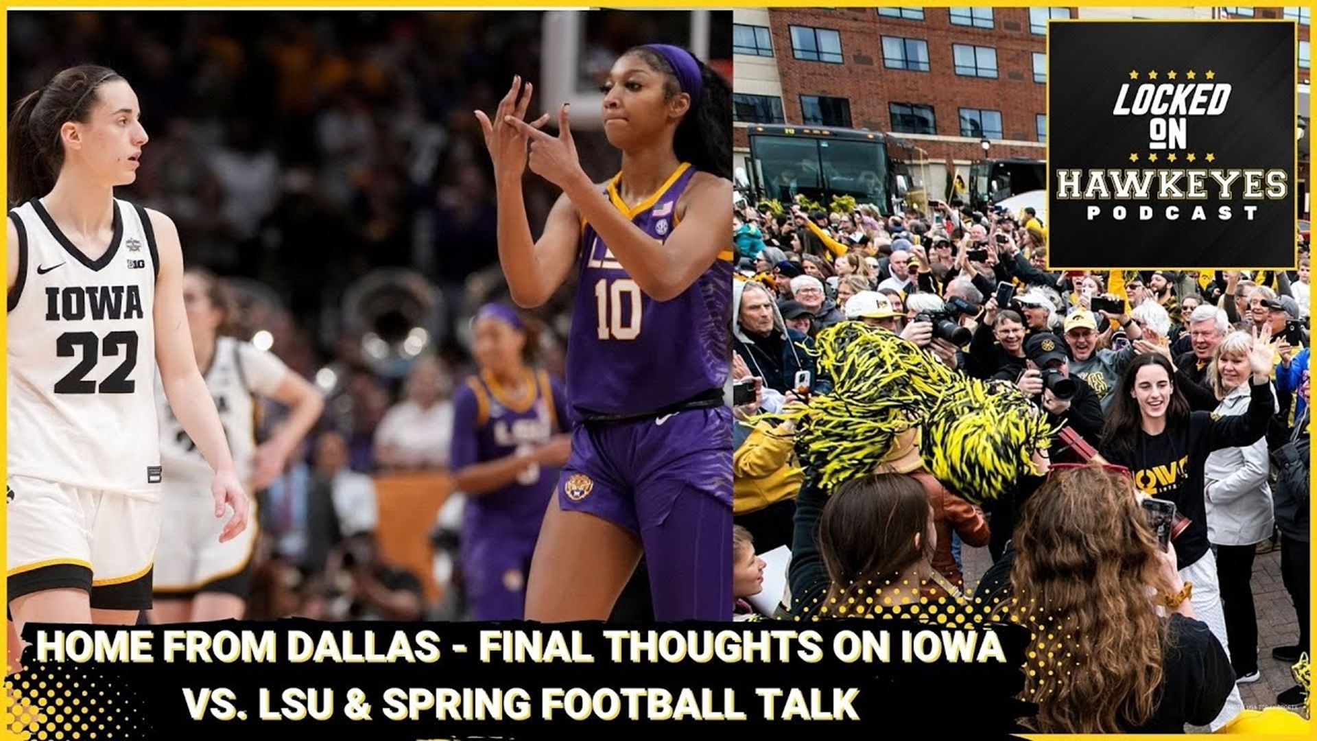 Home from Dallas - Iowa falls in title game, reactions & spring football talk