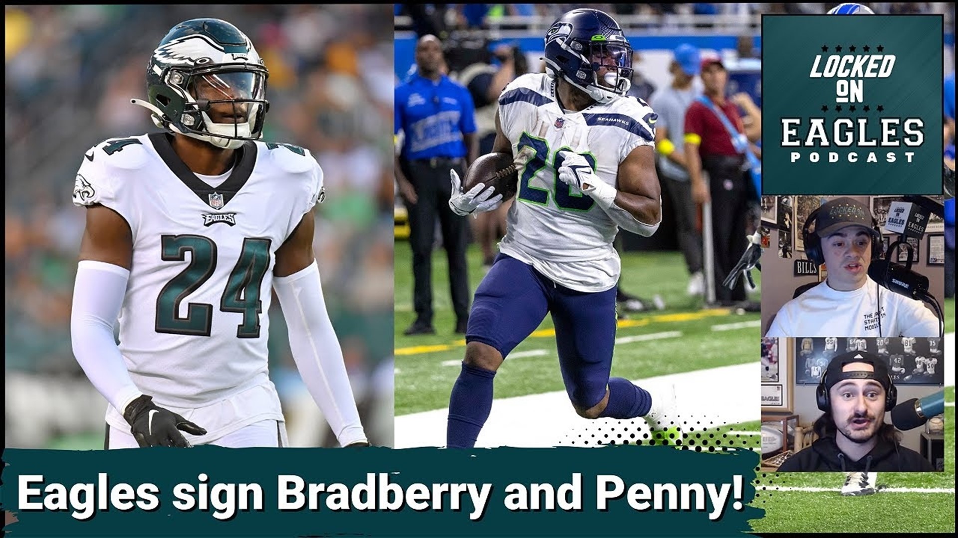 On the second day of NFL free agency the Philadelphia Eagles signed an extension with James Bradberry, Boston Scott, and former Seattle Seahawks RB Rashaad Penny