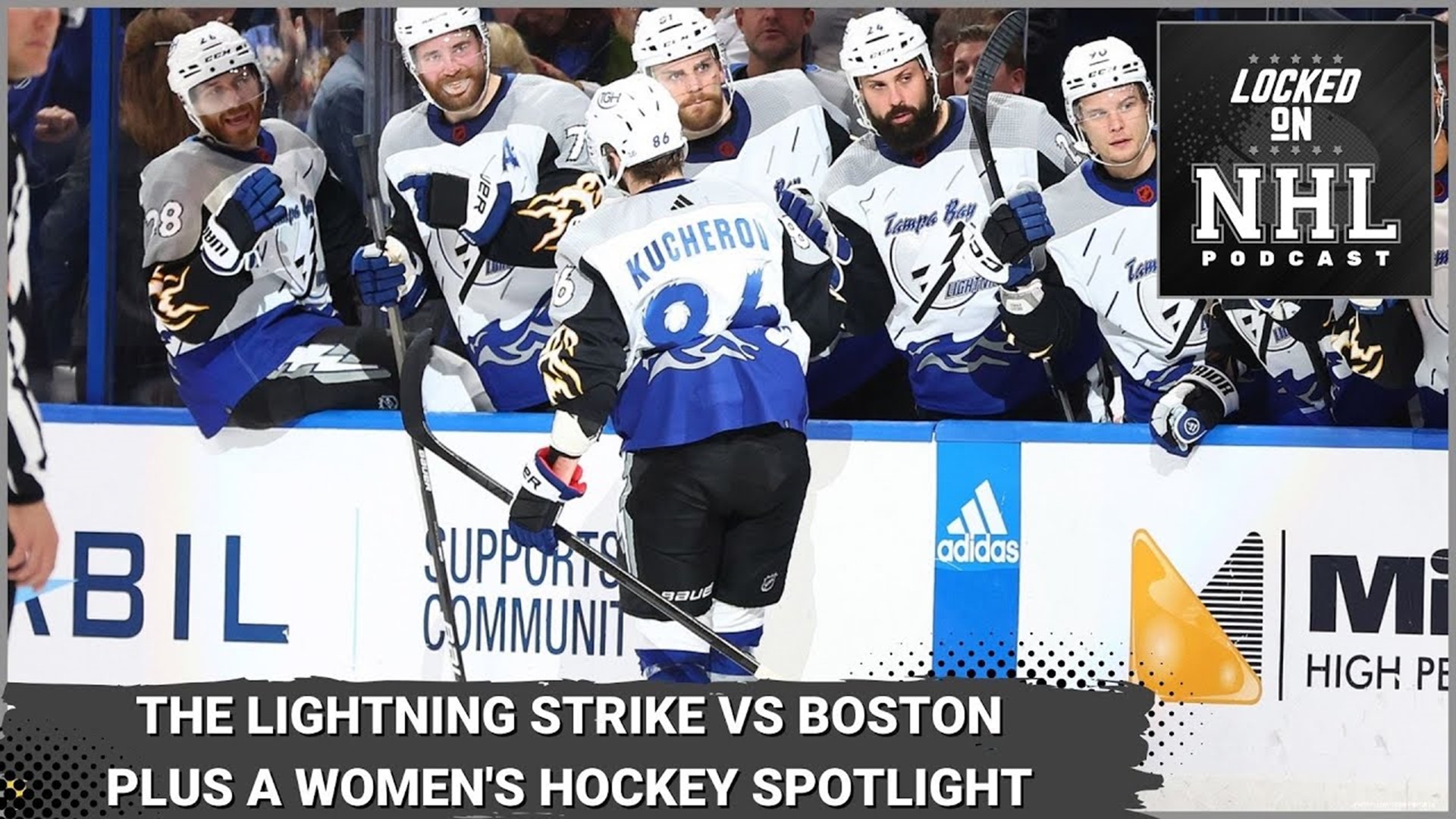 The Lightning strike vs Boston; Women’s Hockey Spotlight with PHF Commissioner Regan Carey!