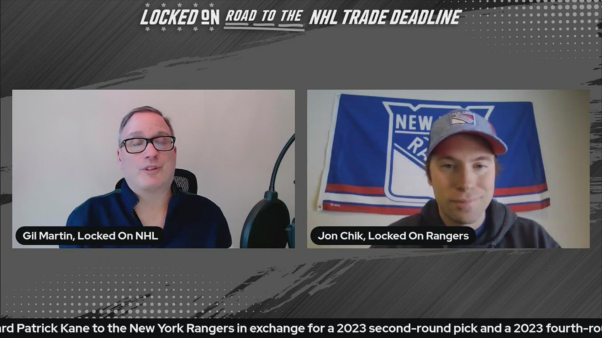 Jon Chik of Locked On Rangers joins Gil Martin of Locked On NHL to react to the New York Rangers landing Patrick Kane in a trade from the Chicago Blackhawks.