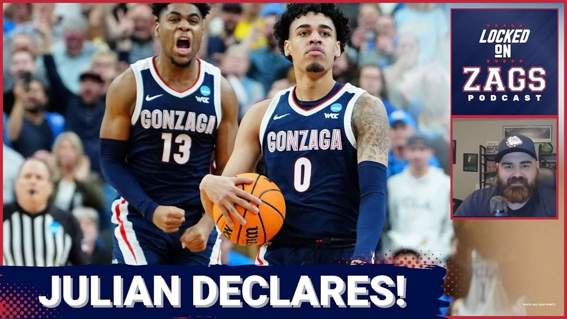 Gonzaga's Julian Strawther declares for NBA Draft