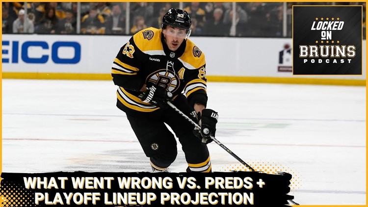 What went wrong for the Bruins in loss to Predators + Playoff lineup projections